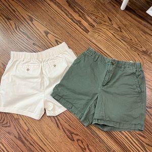 2 pair of women’s cotton shorts- worn once. Cotton